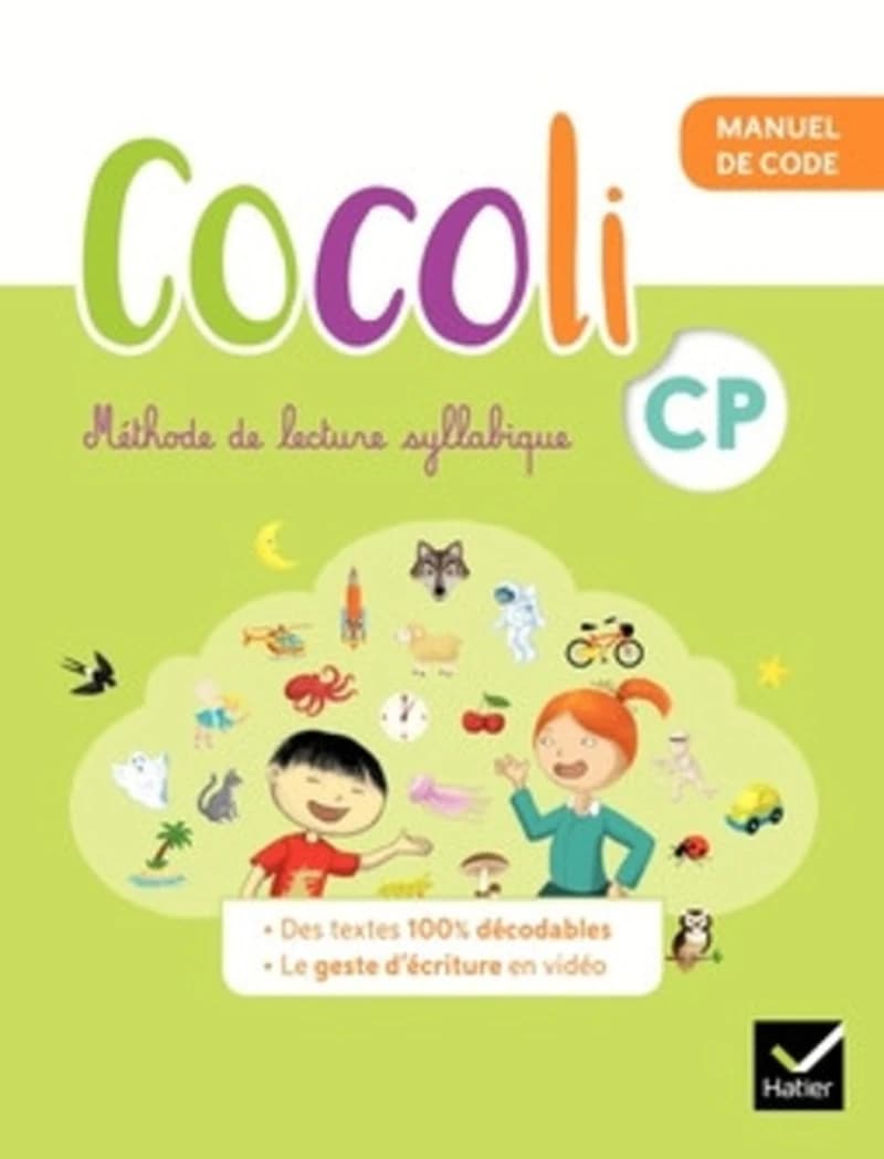 Méthode de lecture syllabique CP Cocoli - Pack en 2 volumes : Manuel de code ; Manuel de lecture-compréhension