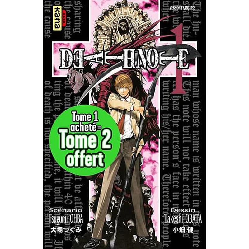 Death Note Tome 1 - Pack en 2 volumes : Tome 1 et 2 - Dont Tome 2 offert