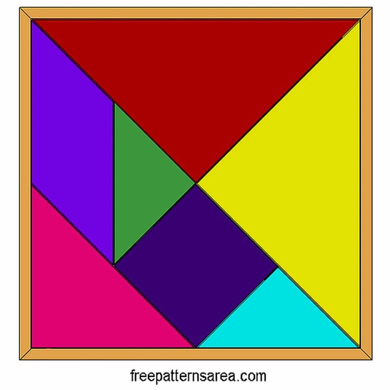 Wooden Tangram Puzzle Intelligent  for Kids