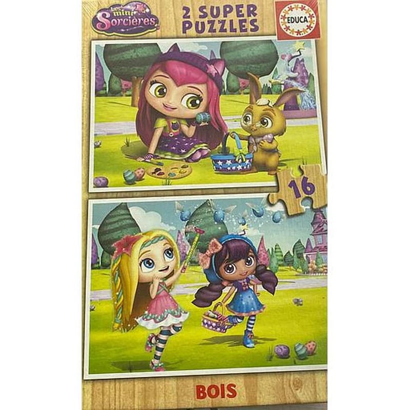 2 PUZZLES LES Sorcière 16 PCS
