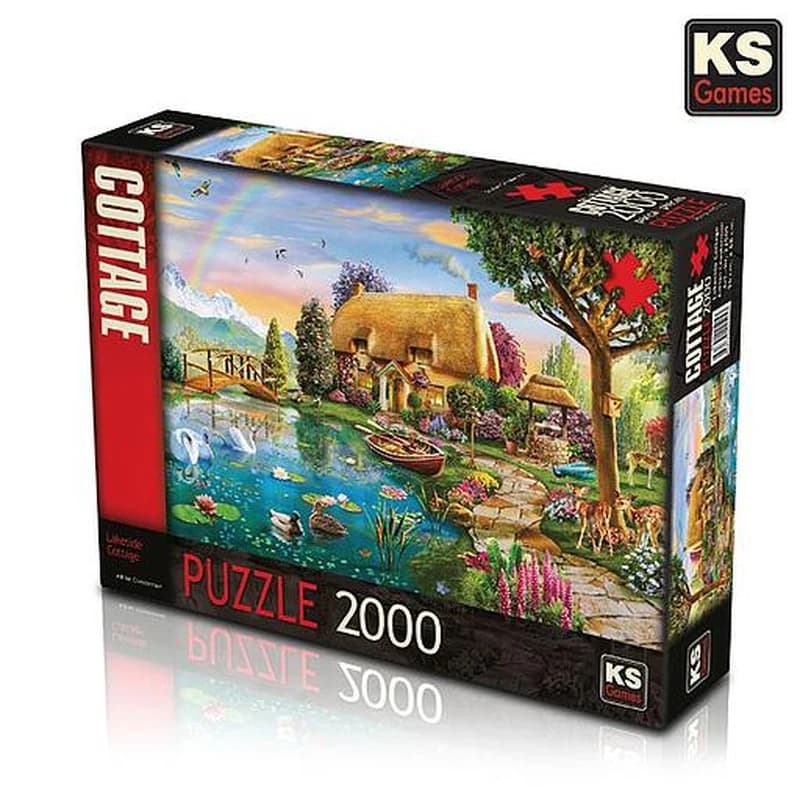 Ks Games Puzzle 2000 pièces - Lakeside Cottage 96x68 cm