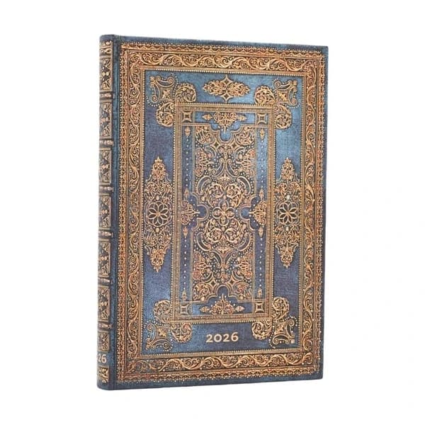 12 Mois 2026 Luxe Bleu Mini Vertical