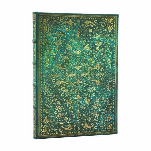 Carnet rigide Fleur d'Émeraude Midi Ligné