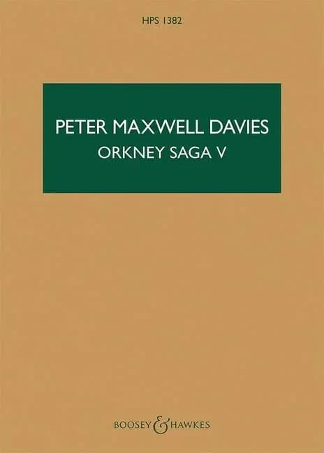Orkney saga V : Westerly gale in Biscay, salt in the bread broken : for orchestra and chorus (SATB)
