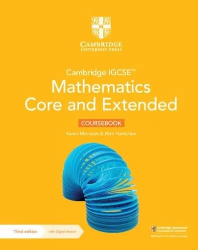 CAMBRIDGE IGCSE MATHEMATICS CORE AND EXTENDED COURSEB