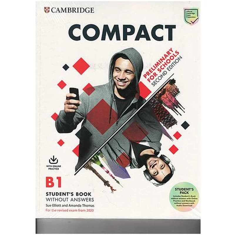 Compact Preliminary for Schools B1 Student's Pack : Sbk (No Key)+Online Practice &amp; Wbk (No Key) (For the Revised Exam from 2020)