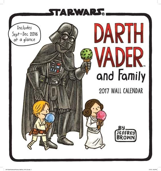 DARTH VADER AND FAMILY 2017 WALL CALENDAR