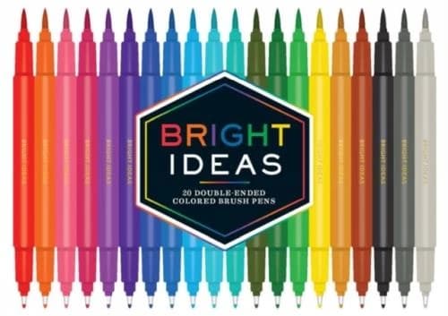 Bright Ideas: 20 Double-Ended Colored Brush Pens : (Dual Brush Pens, Brush Pens for Lettering, Brush Pens with Dual Tips)