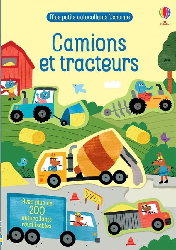 Camions et tracteurs - Avec plus de 200 autocollants réutilisables