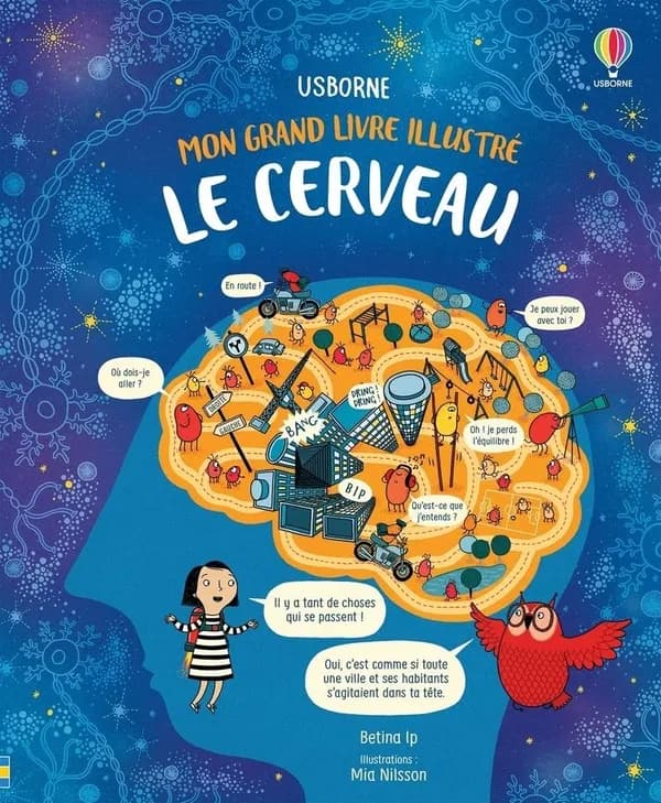 Le cerveau : mon grand livre illustré