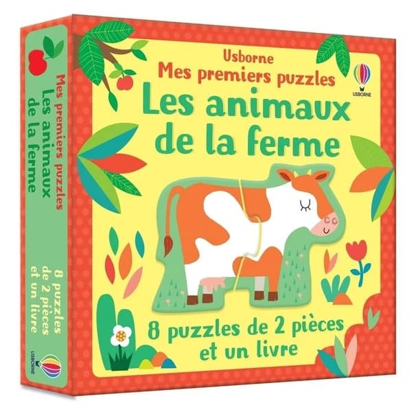 Les animaux de la ferme : Avec 8 puzzles de 2 pièces