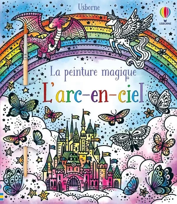 La peinture magique : l'arc-en-ciel