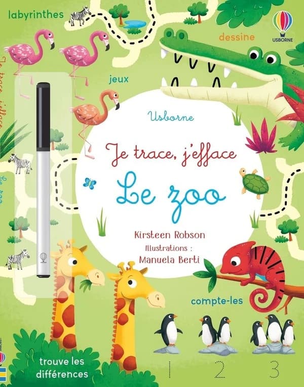 Je trace, j'efface : le zoo
