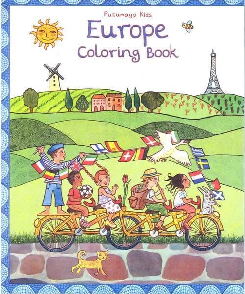Europe coloring book