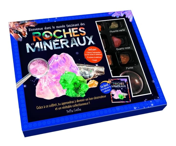 Bienvenue dans le monde fascinant des roches et des minéraux : Avec 1 livret, 15 roches et minéraux et 1 loupe