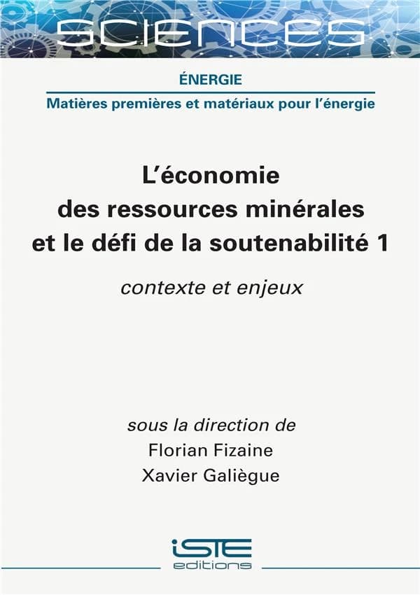 L'économie des ressources minérales et le défi de la soutenabilité. 1, Contexte et enjeux