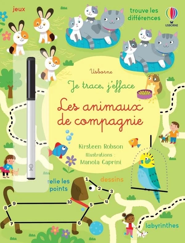 Je trace, j'efface : les animaux de compagnie