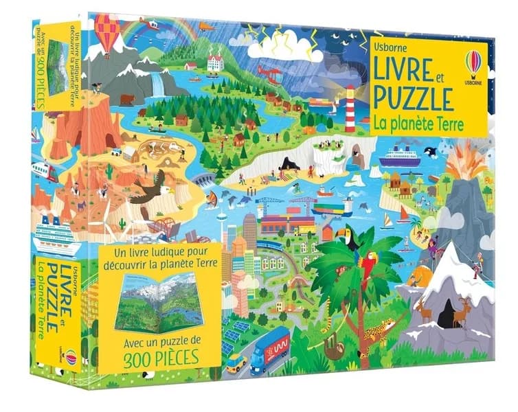 Livre et puzzle : la planète Terre