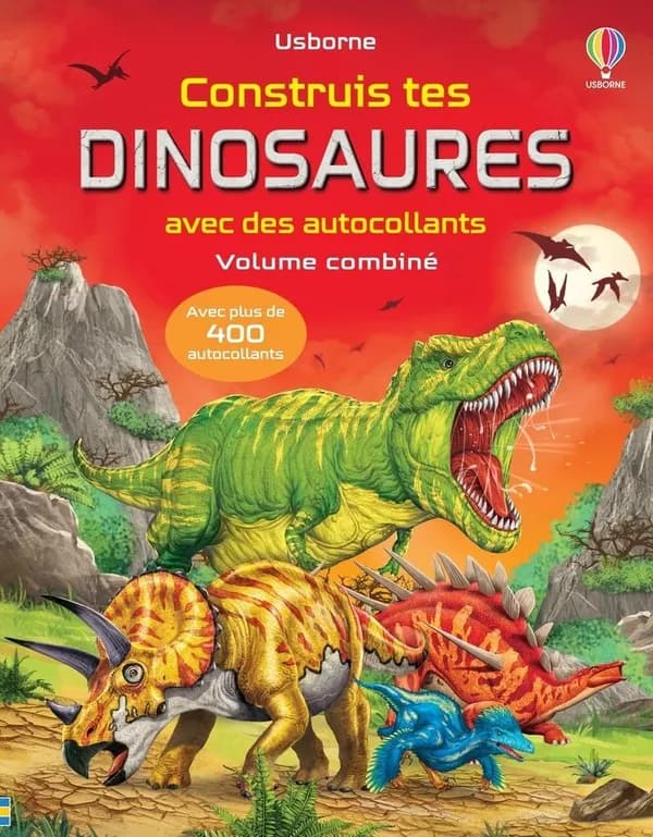 Construis tes dinosaures avec des autocollants
