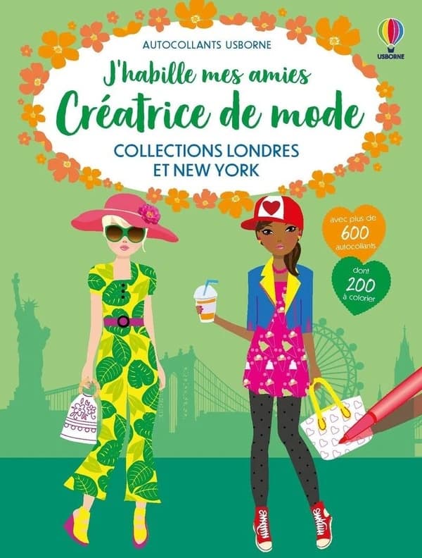 Créatrice de mode : Collections Londres et New York. Avec plus de 600 autocollants