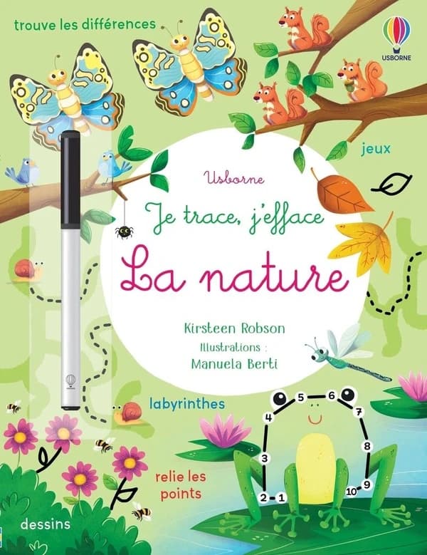 La nature : Avec un feutre effaçable