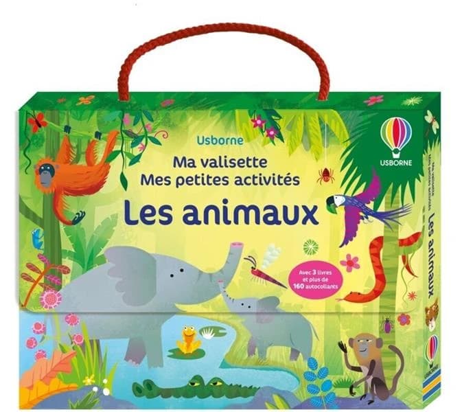 Les animaux : Avec 3 livres et plus de 160 autocollants