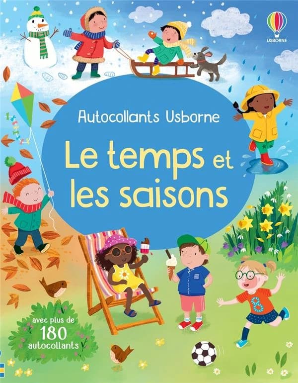 Le temps et les saisons : autocollants Usborne : [Autocollant]