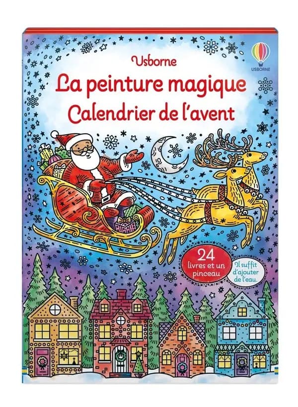 La peinture magique : Calendrier de l'avent : 24 livres et un pinceau