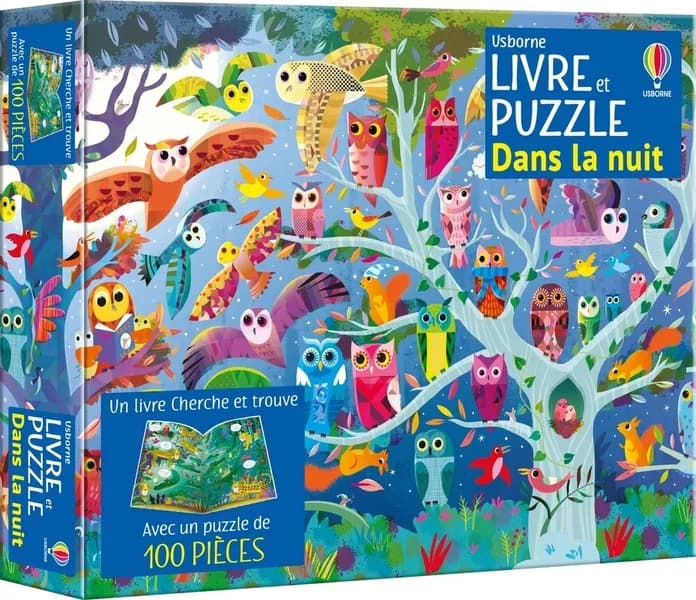 Livre et puzzle : Dans la nuit