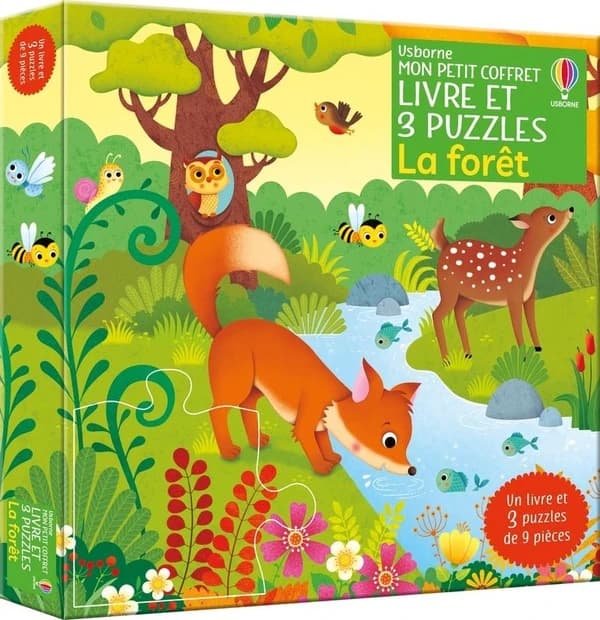 La forêt : mon petit coffret livre et 3 puzzles