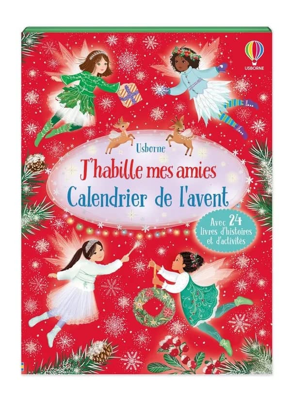 Calendrier de l'avent : J'habille mes amies : avec 24 livres d'histoires et d'activités : dès 5 ans : [Calendrier]