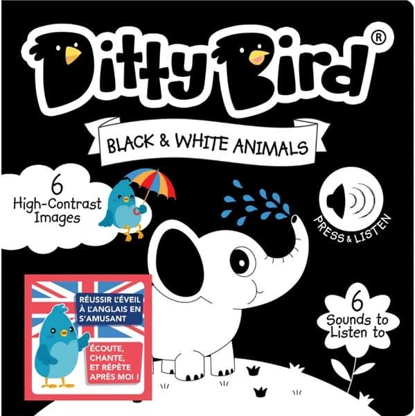 Ditty bird : black and white animals