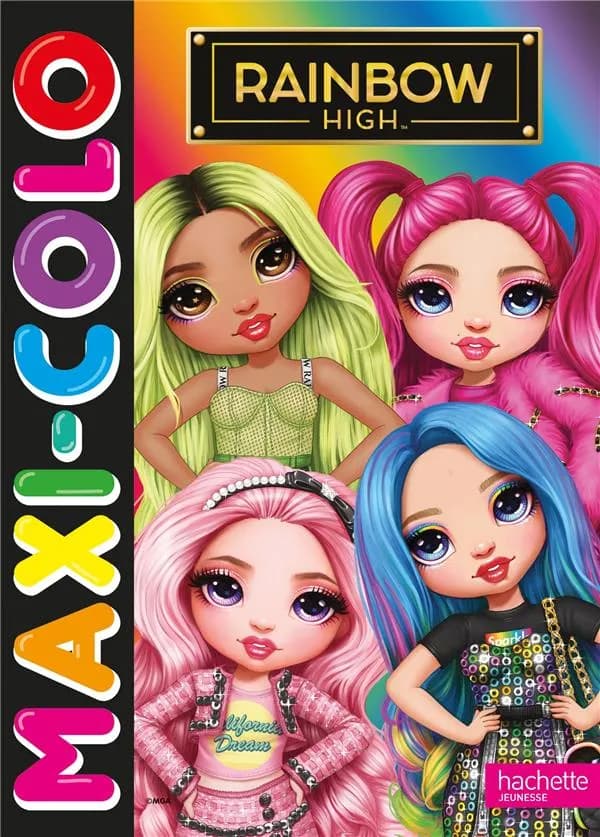 Maxi-colo : Rainbow High : [Album à colorier]