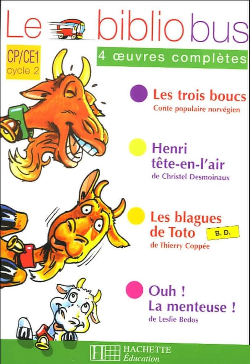 Le bibliobus, CP-CE1, cycle 2 : 4 oeuvres complètes