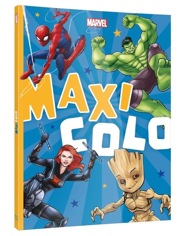 Maxi colo : super-héros et héroïnes - Marvel : [Album à colorier]