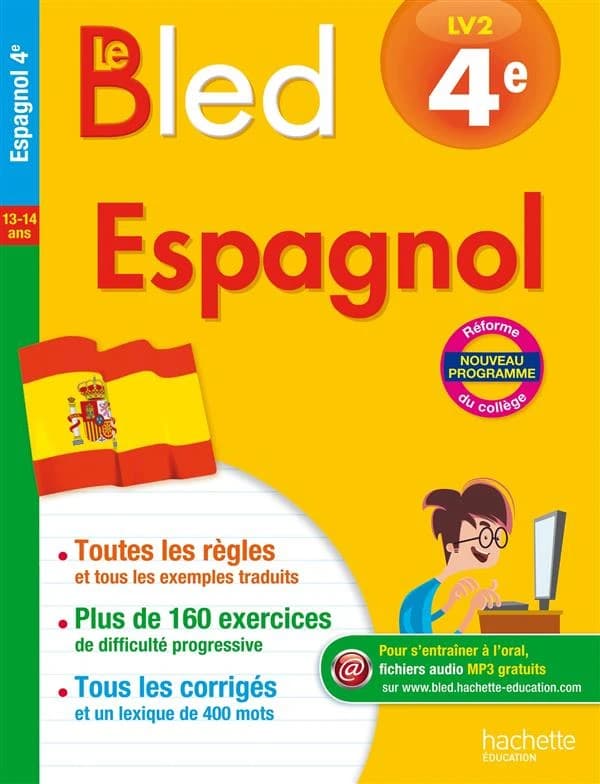 CAHIERS BLED : espagnol ; 4ème
