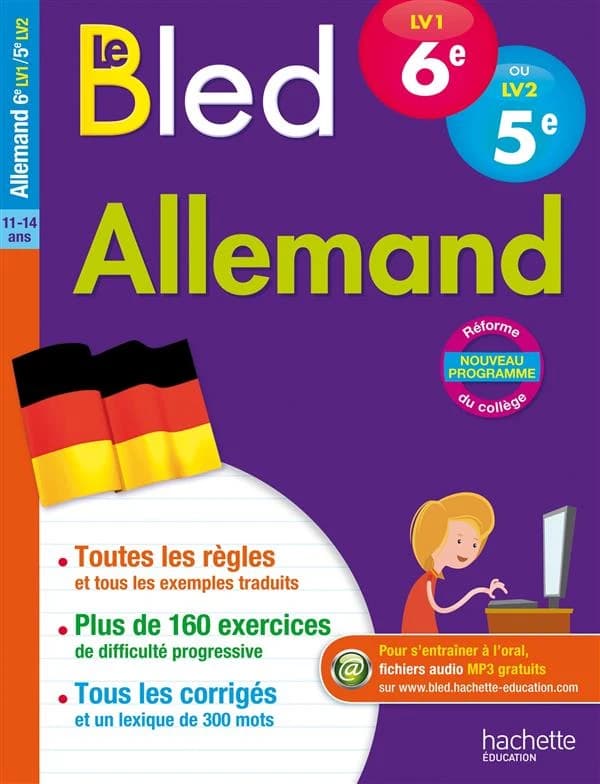 CAHIERS BLED ; allemand ; niveau A1 ; 6e, LV1