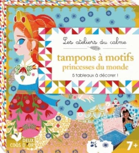 Tampons à motifs princesses du monde : les ateliers du calme : 5 à décorer ! : [Autocollant]