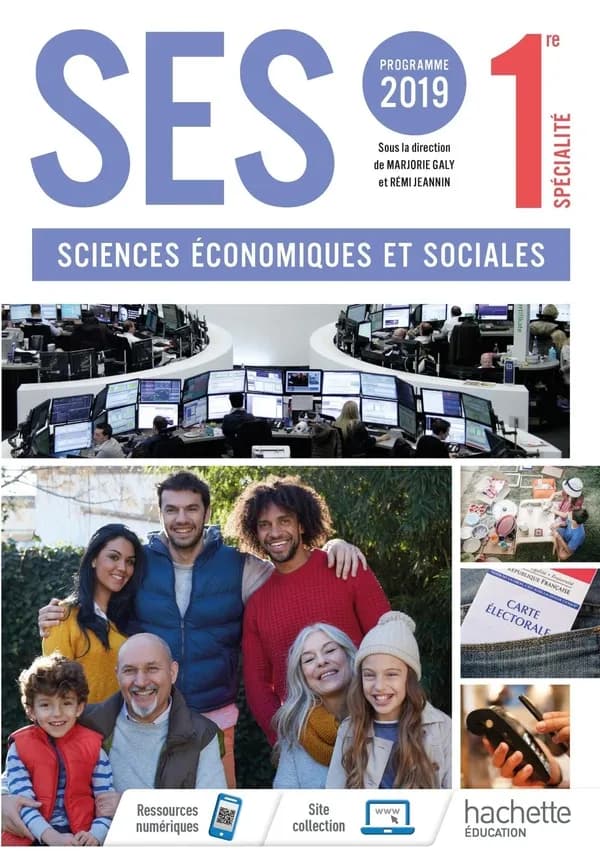 SES, 1ère spécialité : sciences économiques et sociales : programme 2019