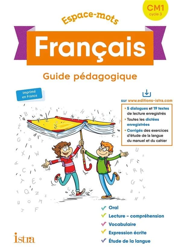 Espace-mots français : CM1, cycle 3 : programmes 2018
