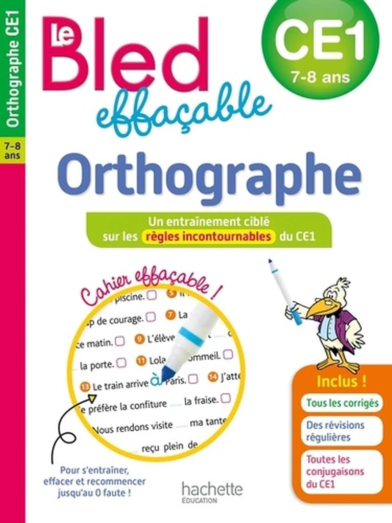 Le Bled effaçable orthographe : CE1