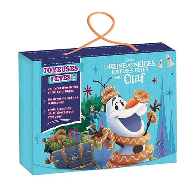 La Reine des Neiges, Joyeuses fêtes avec Olaf : Joyeuses fêtes ! - Avec 1 livret de scènes à décorer, 3 planches de stickers pour t'amuser, 1 livret d'activités et de coloriages
