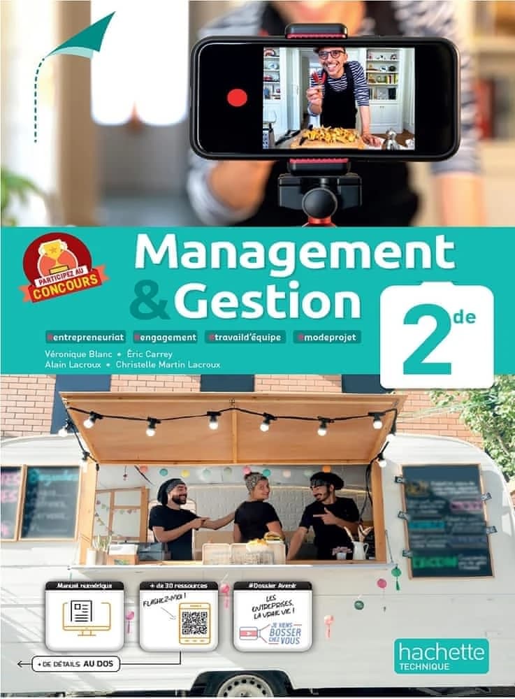 Management et gestion ; option 2de ; livre élève