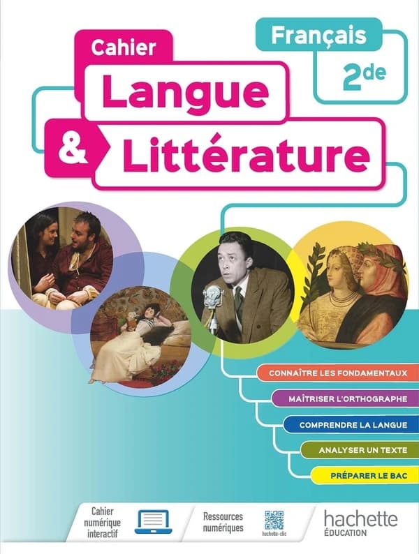 Cahier langue et littérature ; français ; 2de