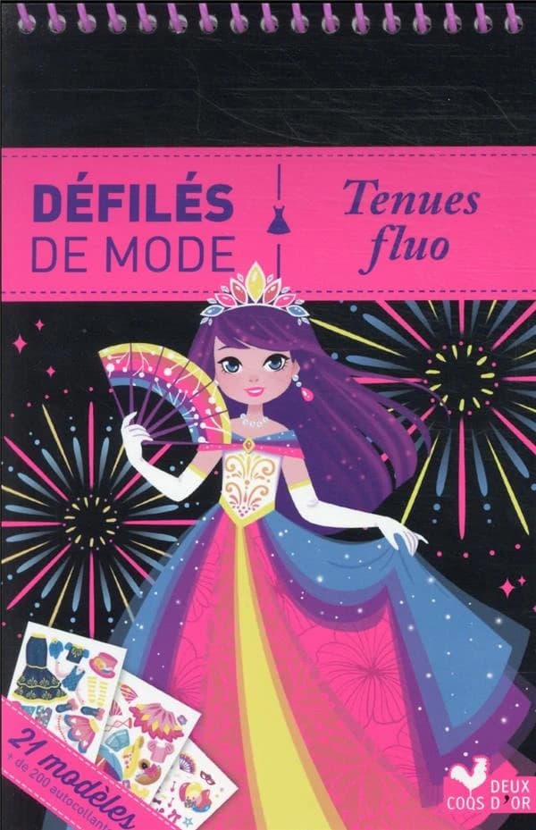 Défilés de mode : Tenues fluo : [Album à colorier]
