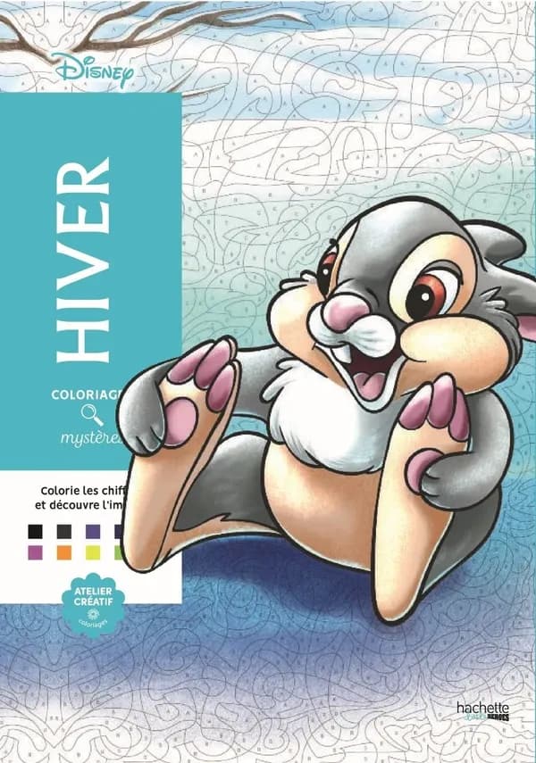 Coloriages mystères : Disney : hiver : [Album à colorier]