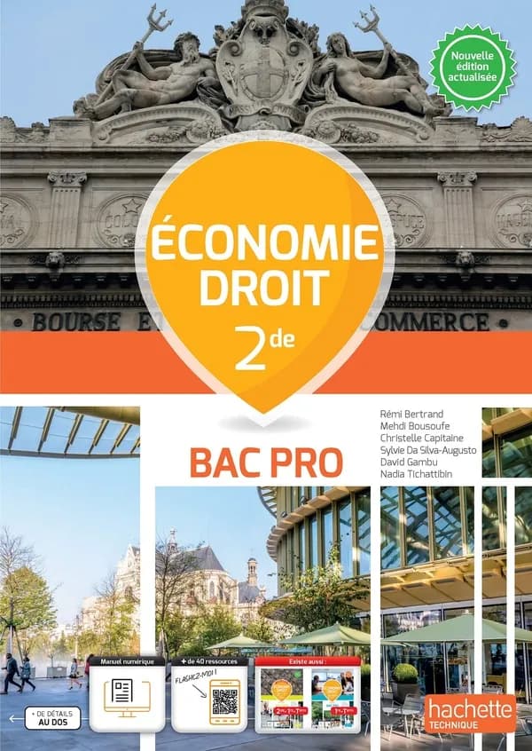 Économie, droit 2de : bac pro (Nouvelle édition actualisée) Rémi Bertrand,... [et al.]