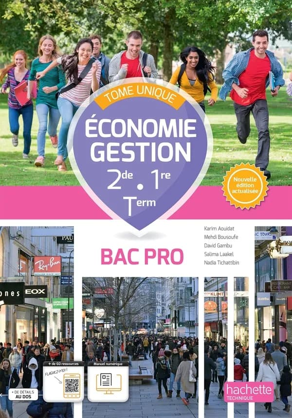 économie-gestion ; 2de, 1re, terminale bac pro ; livre élève