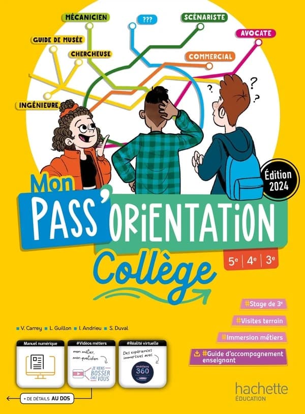 Mon pass'orientation ; Collège, 5e, 4e, 3e ; Livre élève