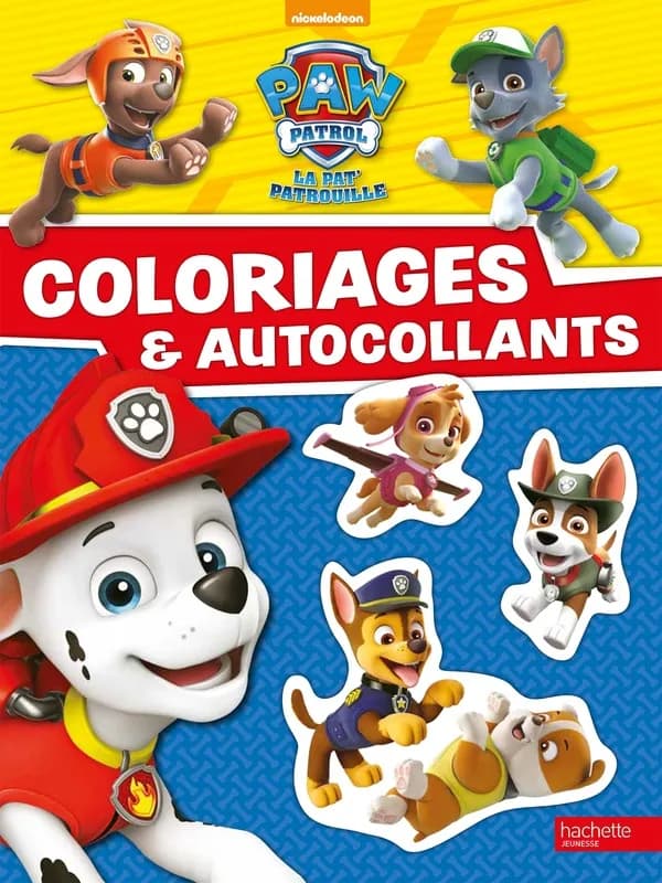 Coloriages et autocollants : Paw Patrol-La Pat'Patrouille : [Album à colorier]